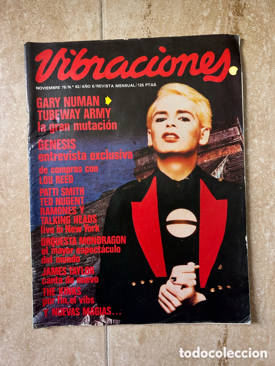 Revistas de m&uacute;sica: Revista Vibraciones noviembre 1979 n&ordm;62