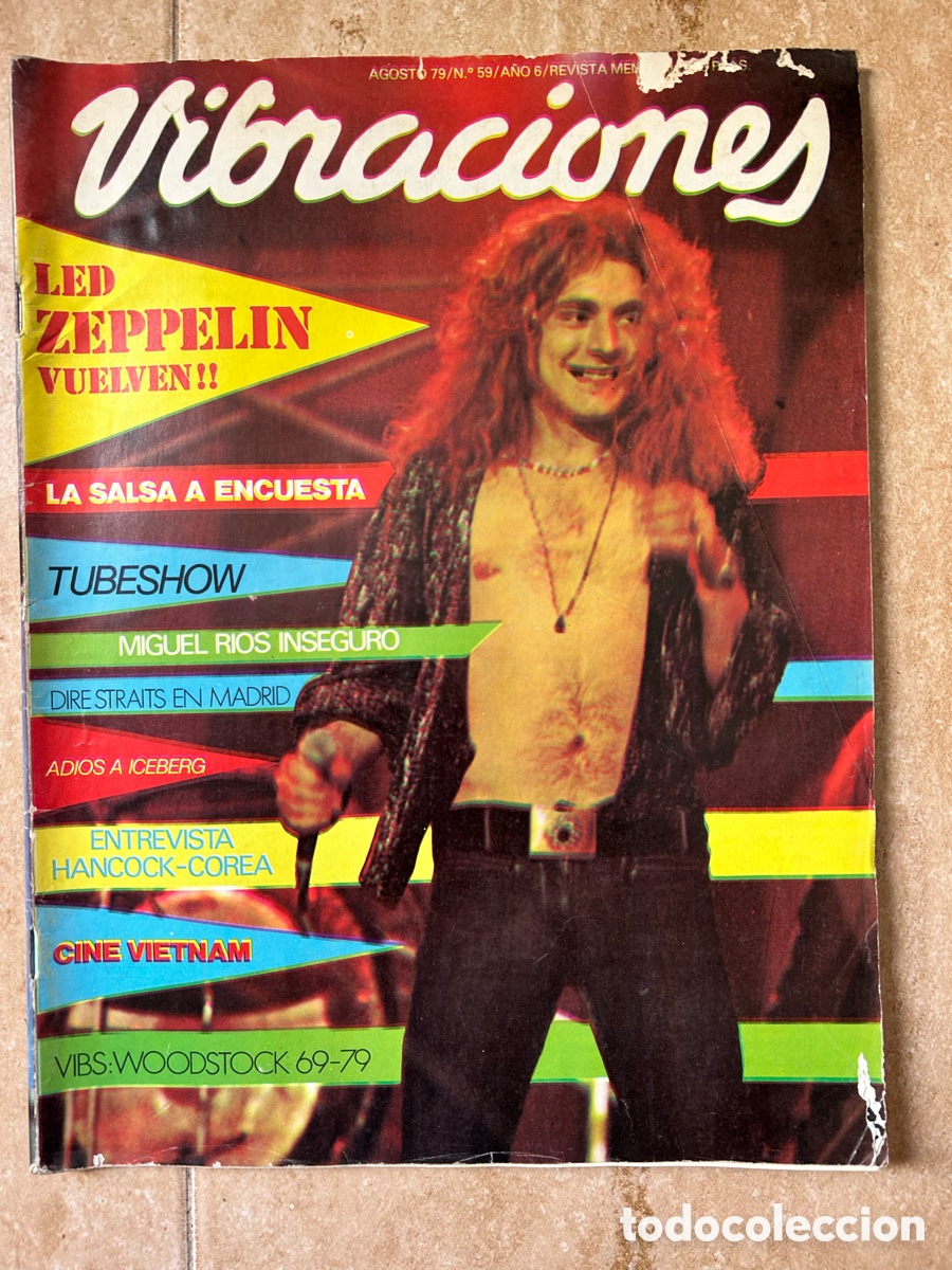 Revistas de m&uacute;sica: Revista Vibraciones agosto 1979 n&ordm;59