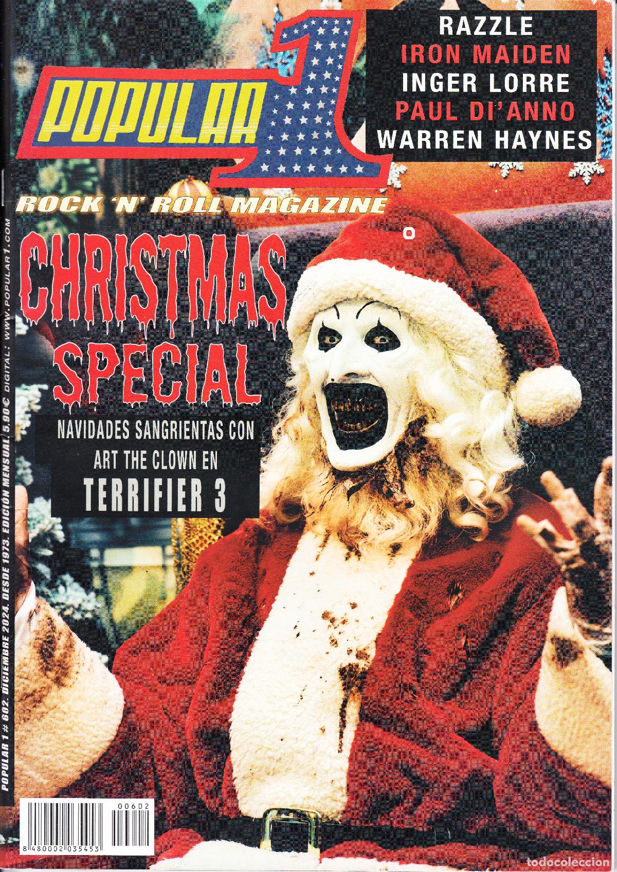 Revistas de m&uacute;sica: POPULAR 1. N&ordm; 602. DICIEMBRE 2024. IRON MAIDEN, RAZZLE, PAUL DI,ANNO, INGER LORRE