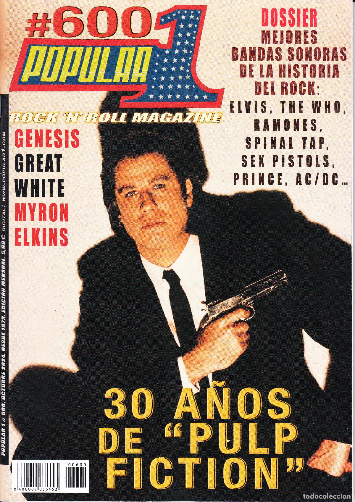 Revistas de m&uacute;sica: POPULAR 1. N&ordm; 600. OCTUBRE 2024. GENESIS, GREAT WHITE, MYRON ELKINS, BANDAS SONORAS...