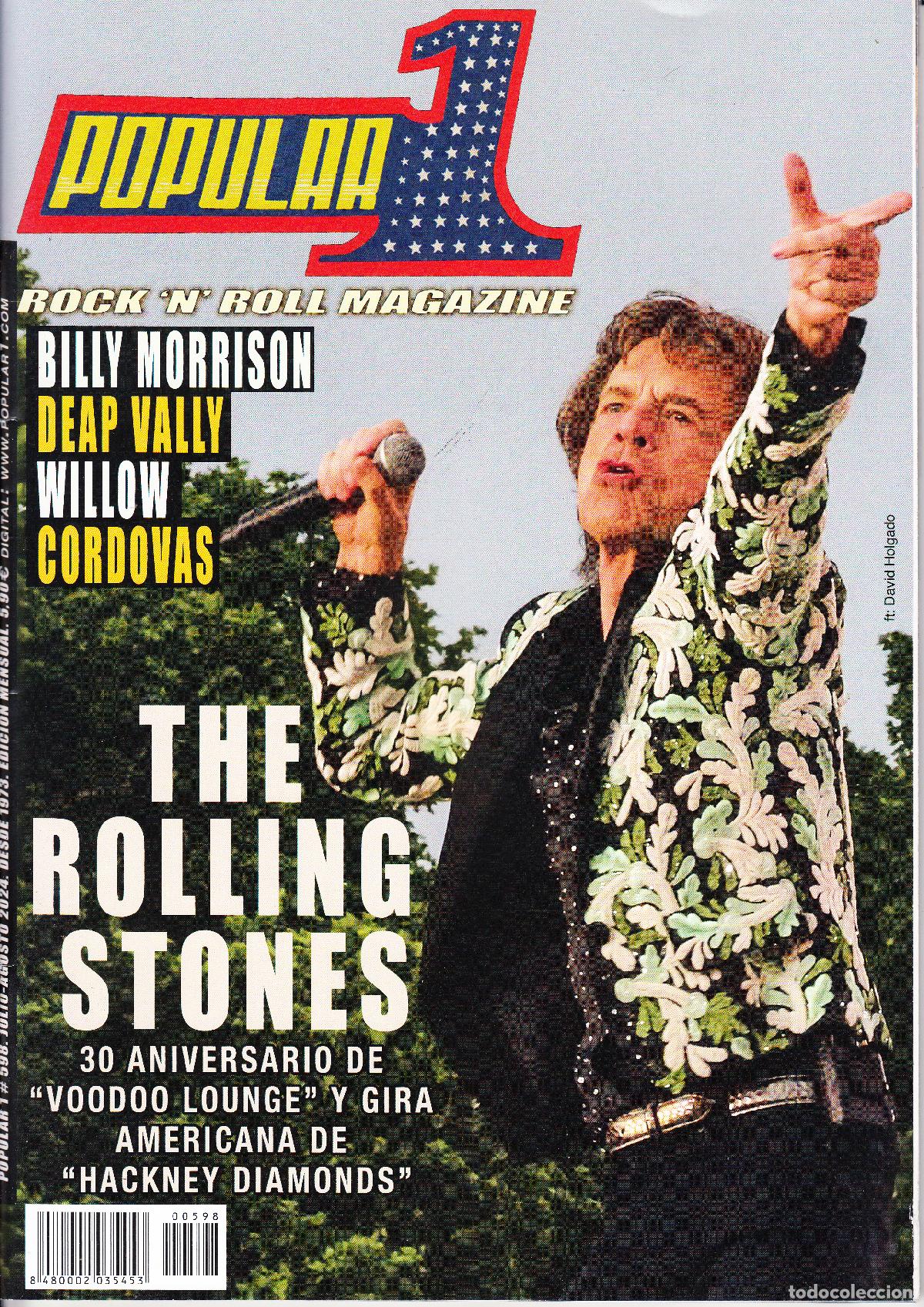 Revistas de m&uacute;sica: POPULAR 1. N&ordm; 598. JULIO-AGOSTO 2024. THE ROLLING STONES, BILLY MORRISON, DEAP VALLY, WILLOW...
