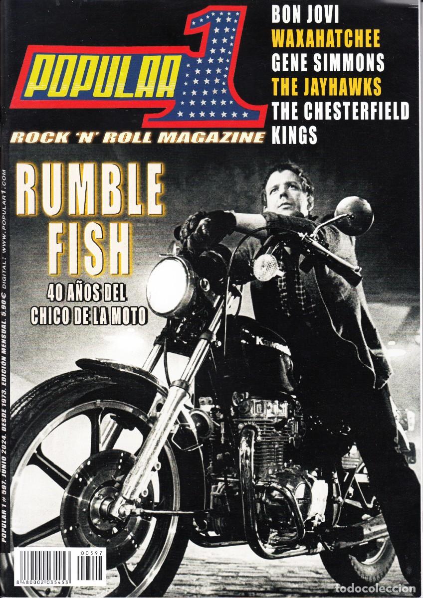 Revistas de m&uacute;sica: POPULAR 1. N&ordm; 597. JUNIO 2024. RUMBLE FIDH, BON JOVI, WAXAHATCHEE, THE CHESTERFIELD KINGS...