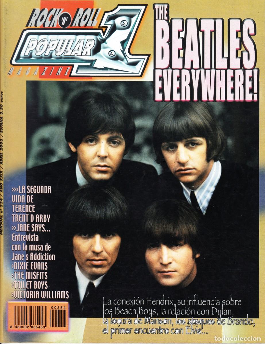 Riviste di musica: POPULAR 1. N&ordm; 354. ESPECIAL BEATLES, TERENCE TRENT D,ARBY, JANE&acute;S ADDICTION, DIXIE EVANS...