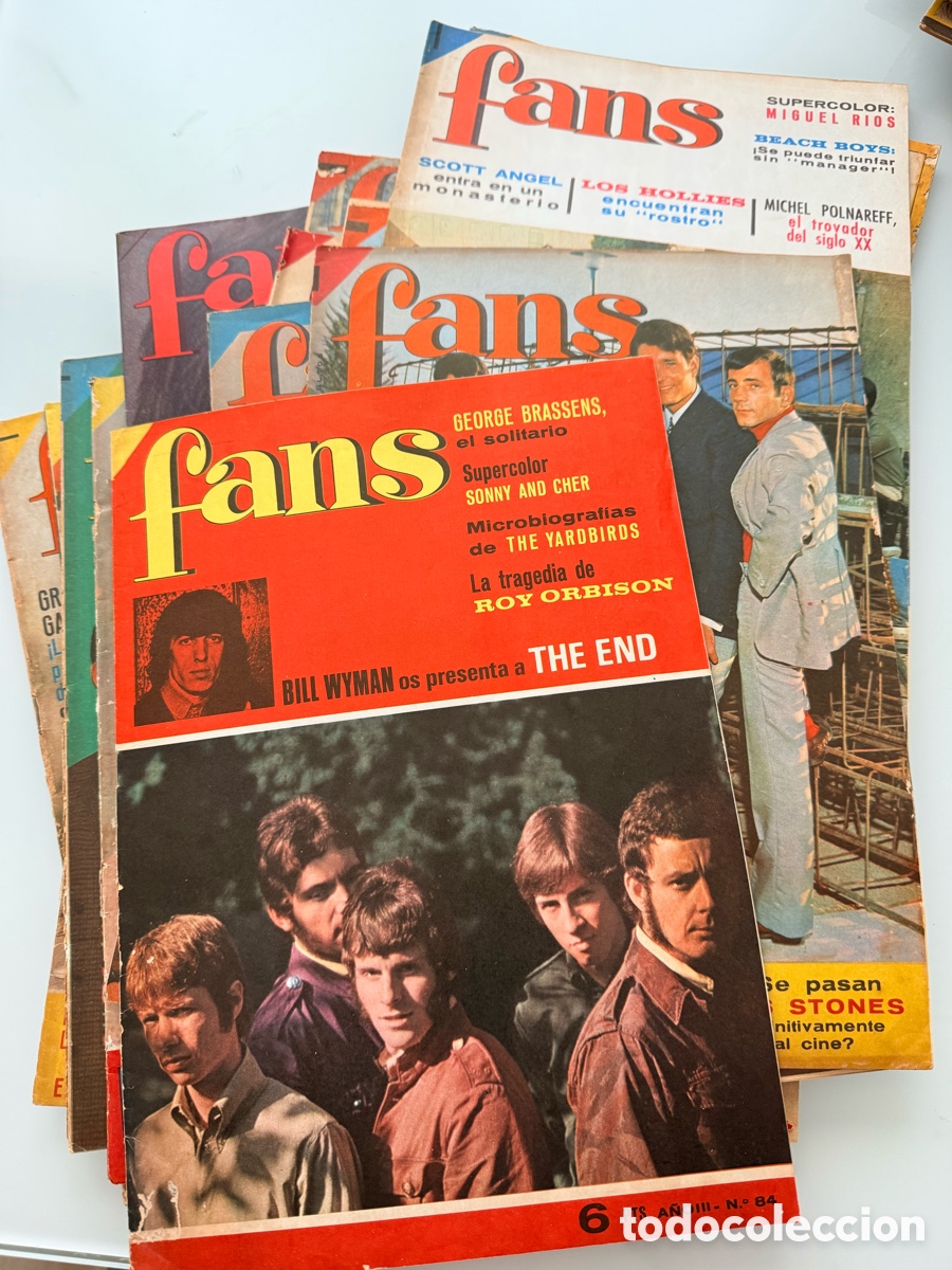 Revistas de m&uacute;sica: Revistas Fans a&ntilde;os 60