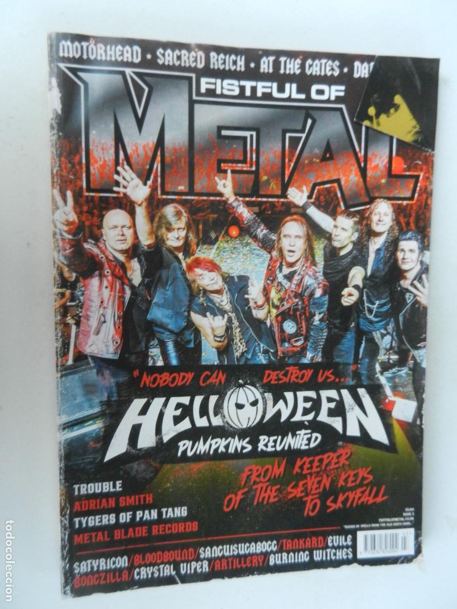 Revistas de m&uacute;sica: FISTFUL OF METAL - N&ordm; 03- HELLOWEEN- TROUBLE - DARKTHRONE- MOTORHEAD - EN INGLES -mayo de 2021.