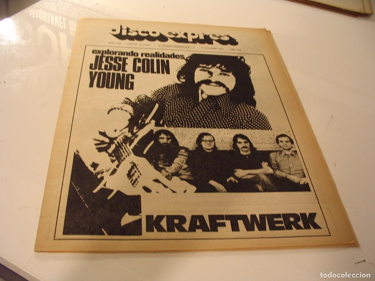 Revistas de m&uacute;sica: REVISTA Disco Expres n&ordm; 346 de 1975 KRAFTWERK BEE GEES Springsteen Jesse Colin Young