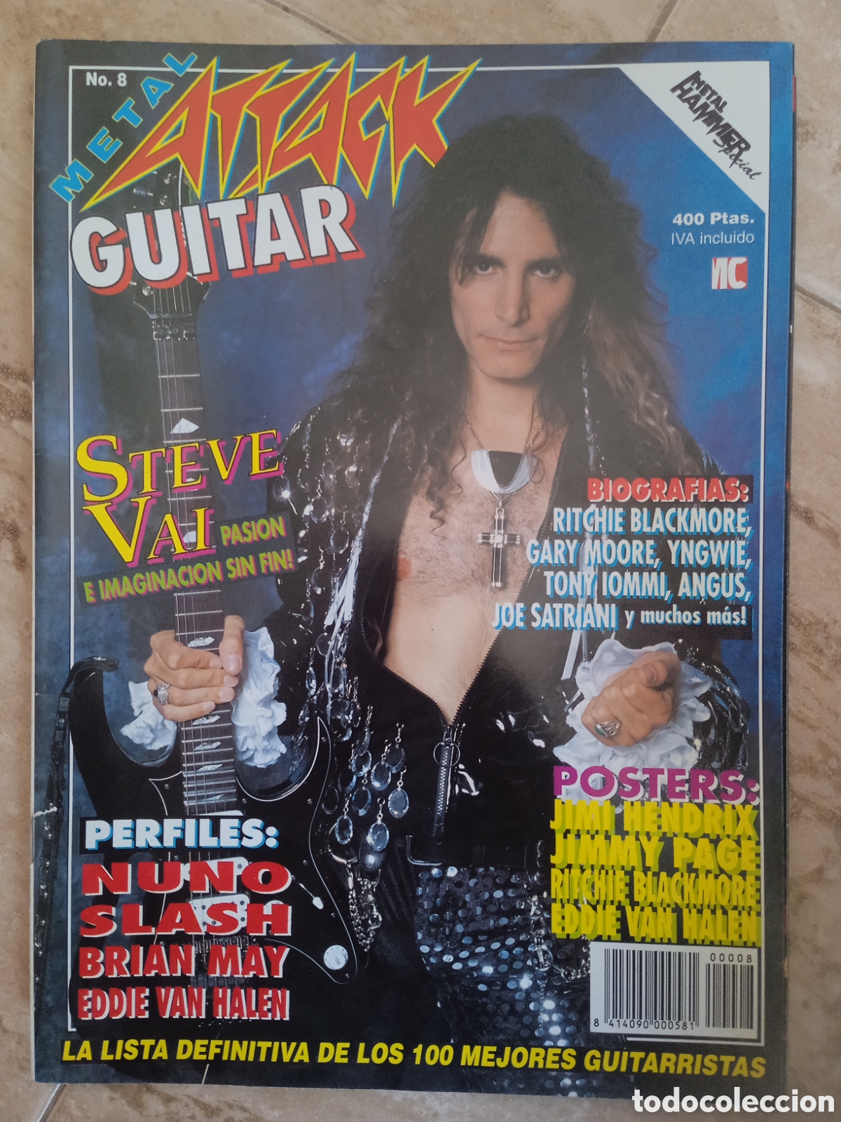 Revistas de m&uacute;sica: Revista Metal Attack n&deg;8 Especial Guitarras