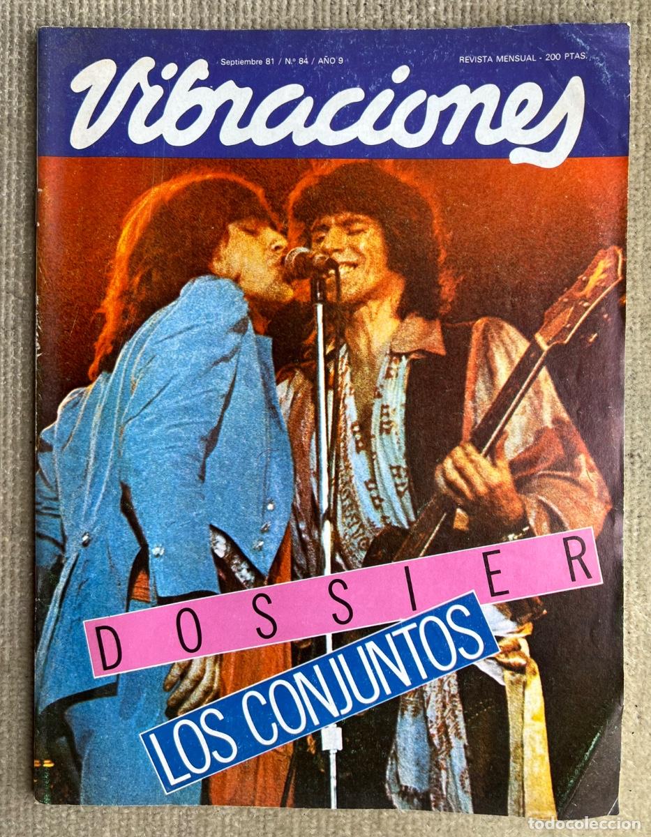 Revistas de m&uacute;sica: Revista Vibraciones (N&ordm; 84 - Septiembre 81) - Poster The Beatles - Dossier Los Conjuntos