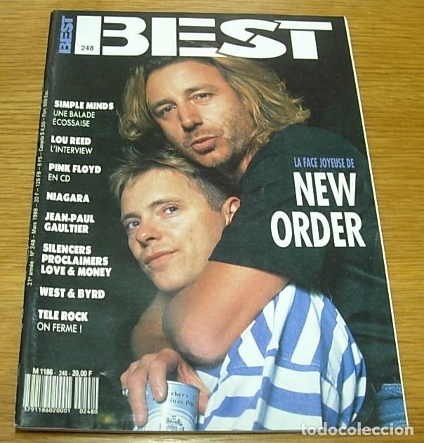 Revistas de m&uacute;sica: Revista Francesa BEST n&ordm; 248 NEW ORDER LOU REED SIMPLE MINDS PINK FLOYD RAMONES TESLA 1989
