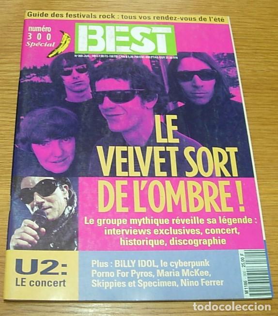 Music magazines: Revista Francesa BEST n&ordm; 300 THE VELVET UNDERGROUND Portada+ 14 Pgs 1993 BILLY IDOL MARIA McKEE U2