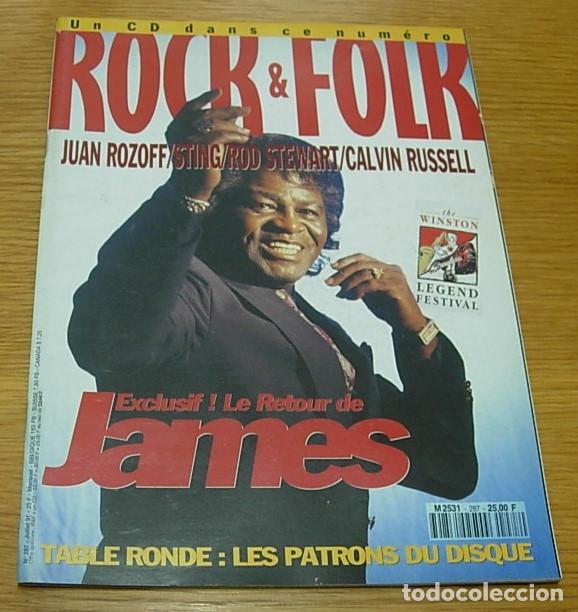 Musikzeitschriften: Revista Francesa ROCK ET FOLK n&ordm; 287 JAMES BROWN THE WEDDING PRESENT STING EXTREME ROD STEWART 1991