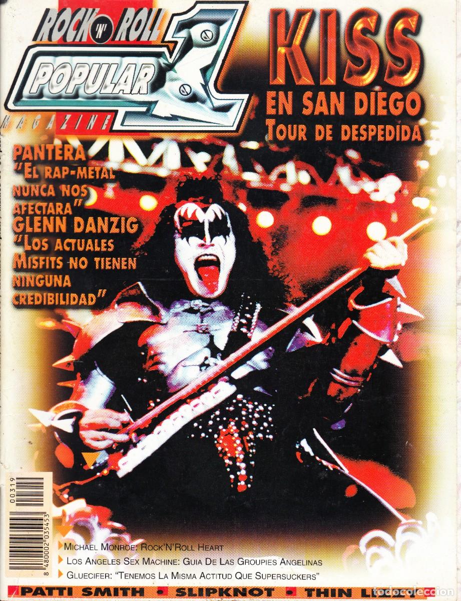 Revistas de m&uacute;sica: POPULAR 1. KISS, PANTERA, GLENN DANZIG, PATTI SMITH, THIN LIZZY