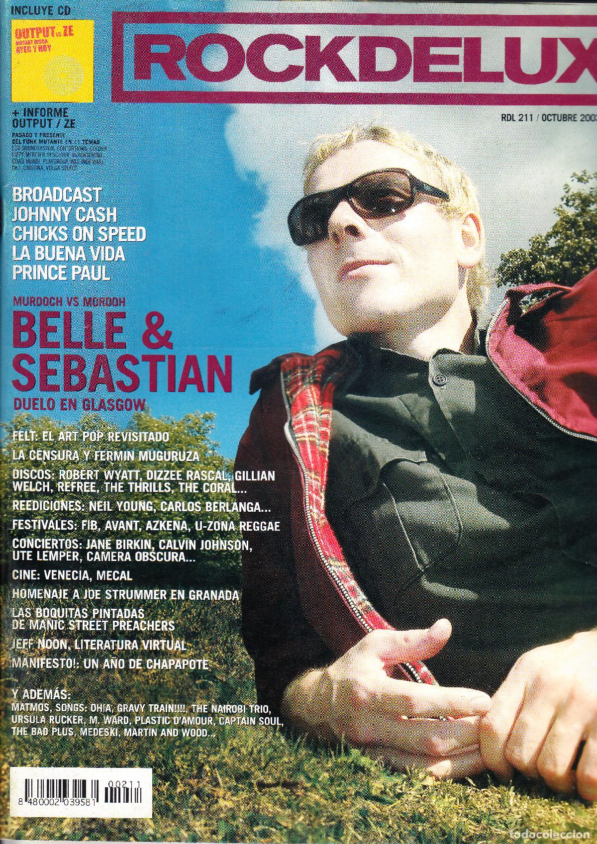 Revistas de m&uacute;sica: ROCK DE LUX. N&ordm; 211. BELLE & SEBASTIAN, JOHNNY CASH, LA BUENA VIDA, PRINCE PAUL, BROADCAST