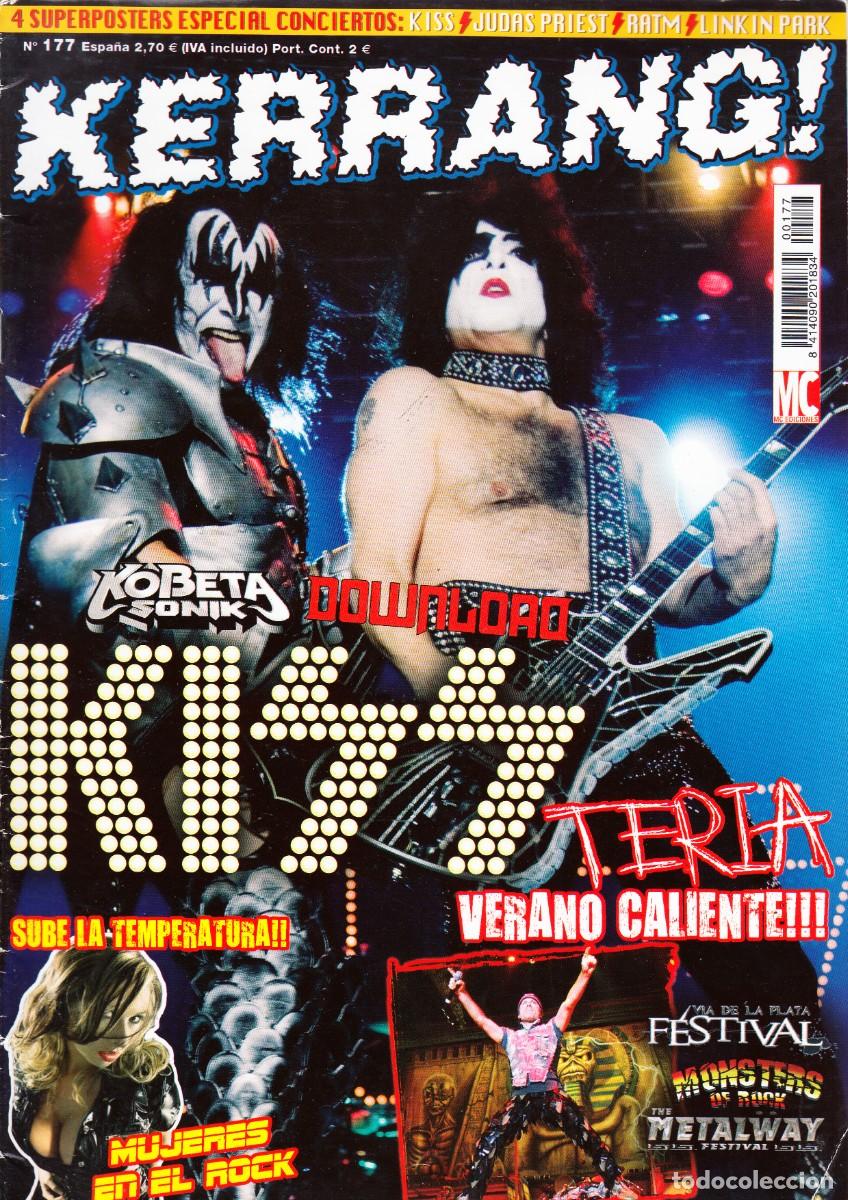 Revistas de m&uacute;sica: KERRANG. N&ordm; 177. KISS, ESPECIAL MUJERES DEL ROCK, KOBETA SONIK, TERIA