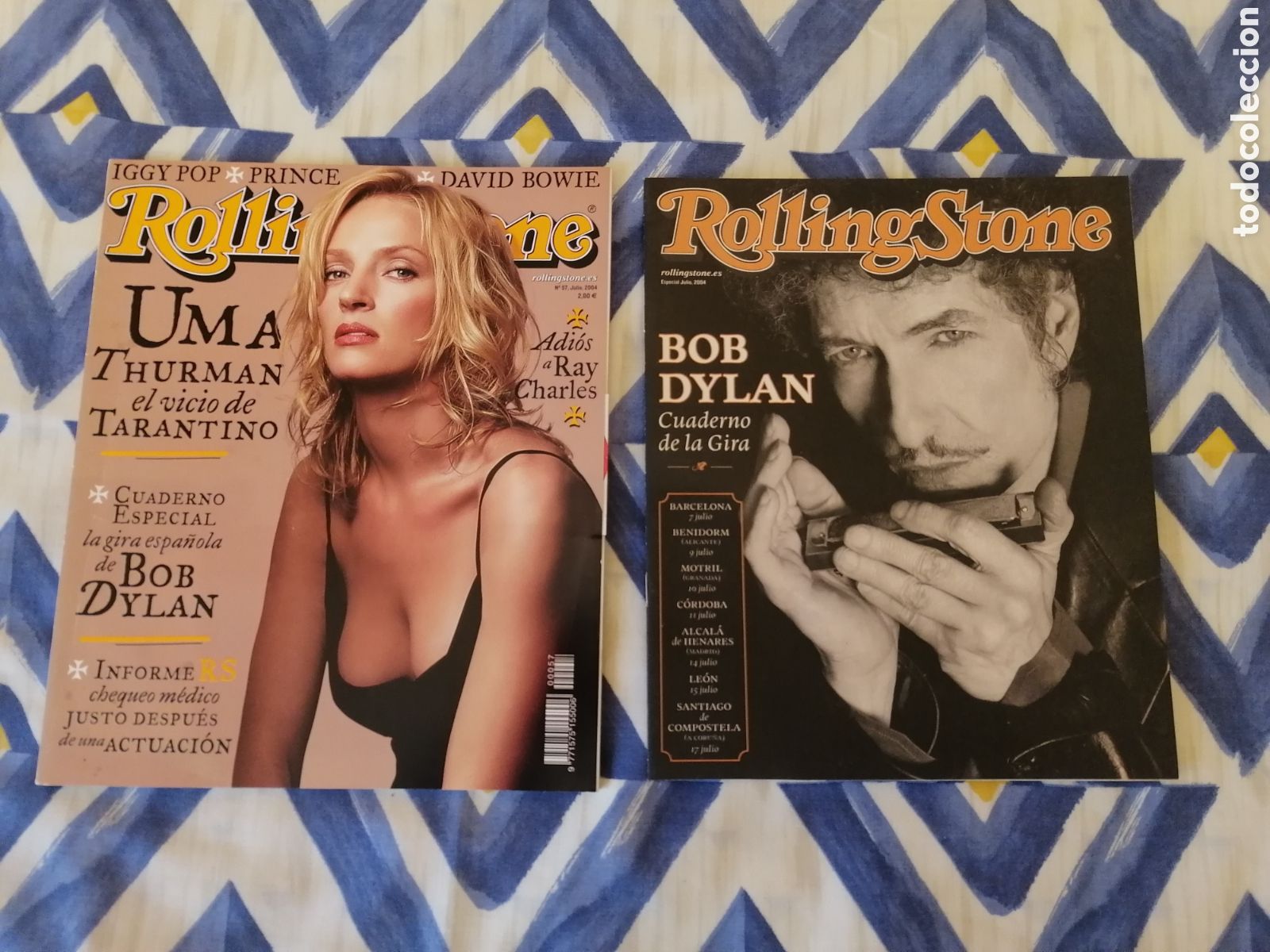 Revistas de m&uacute;sica: Revista Rolling Stone 57. Julio 2004 Uma Thurman, Tarantino, Iggy Pop +Cuaderno De Gira Bob Dylan.