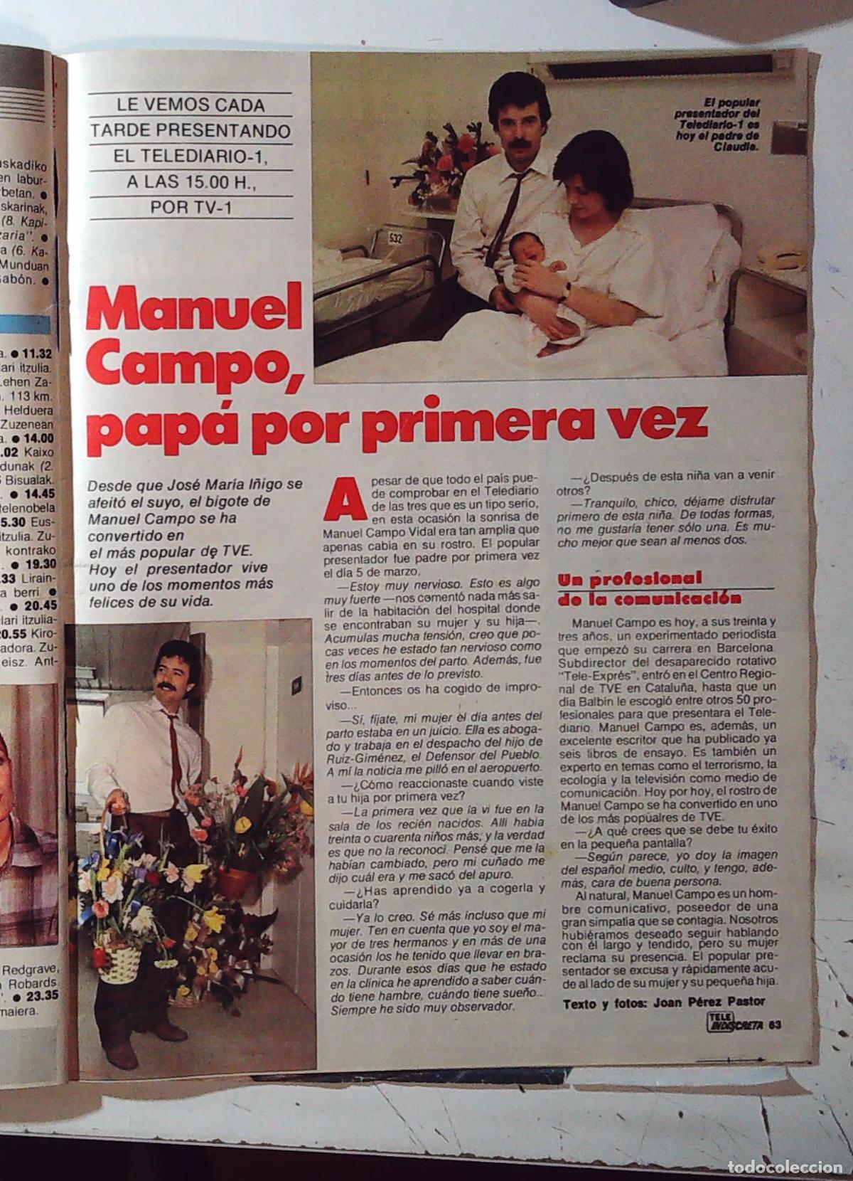 Revistas de m&uacute;sica: manuel campo vidal ha sido papa