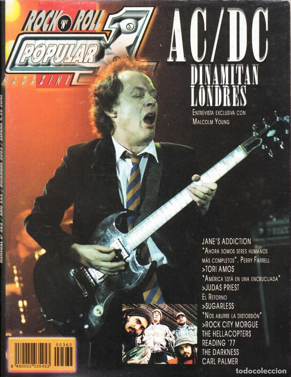 Revistas de m&uacute;sica: POPULAR 1. NRO. 362. AC DC, JANES ADDICTION, TORI AMOS, JUDAS PRIEST, READING 77