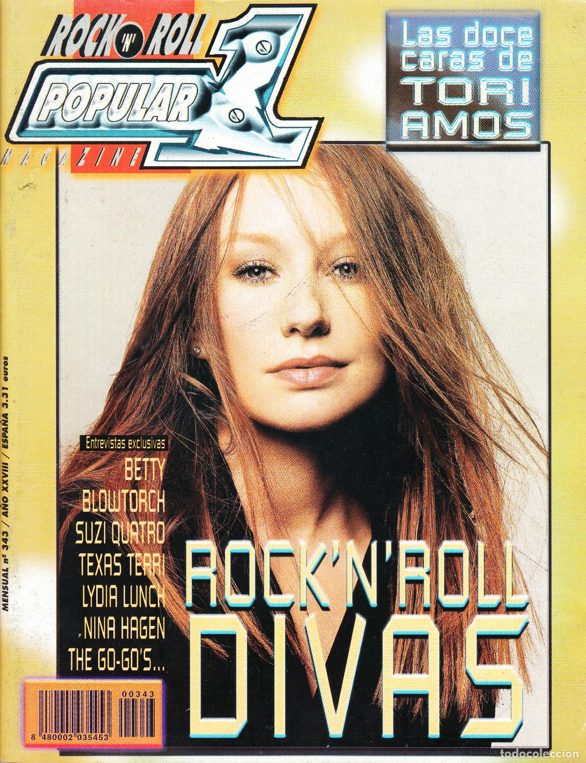 Revistas de m&uacute;sica: POPULAR 1. NRO. 343. ESPECIAL DIVAS DEL ROCK, TORI AMOS...