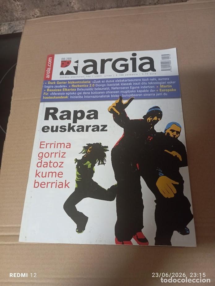 Revistas de m&uacute;sica: ARGIA / RAPA EUSKARAZ