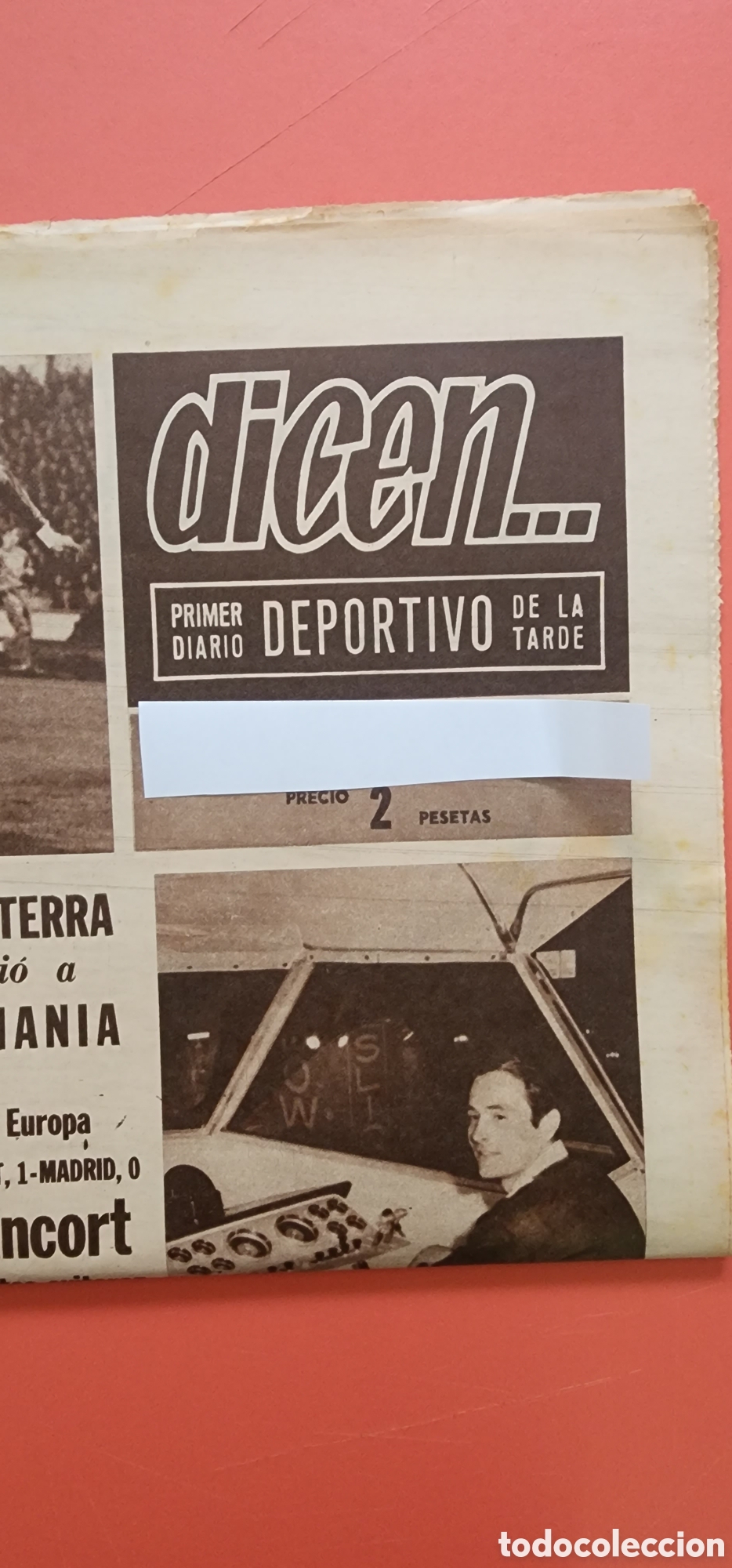 Revistas de m&uacute;sica: The Beatles: peri&oacute;dico deportivo Dicen completo Help! Anuncio pel&iacute;cula de Los Beatles- colecci&oacute;n