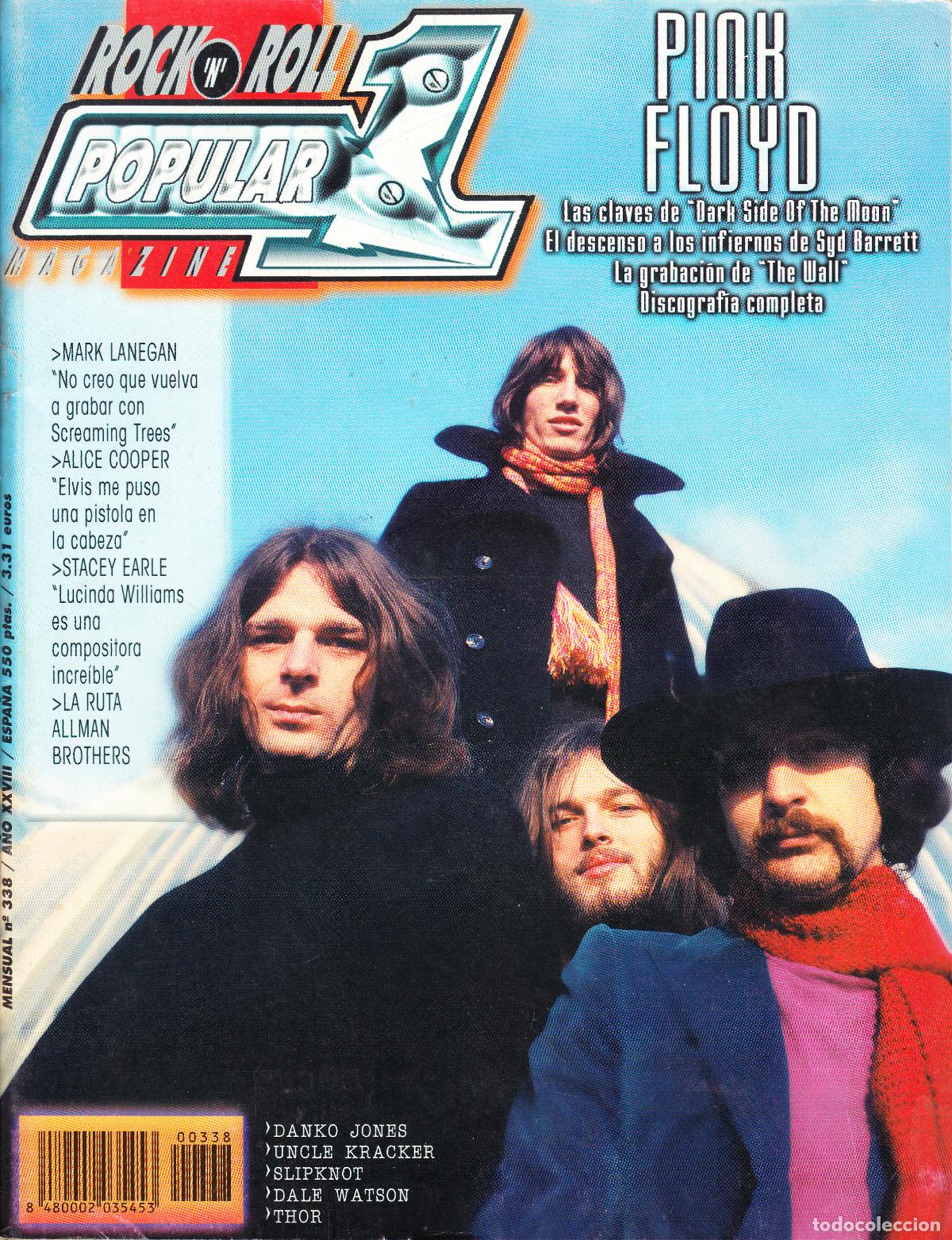 Revistas de m&uacute;sica: POPULAR 1. NRO. 338. PINK FLOYD DISCOGRAFIA COMPLETA, ALIFCE COOPER, ALLMAN BROTHERS