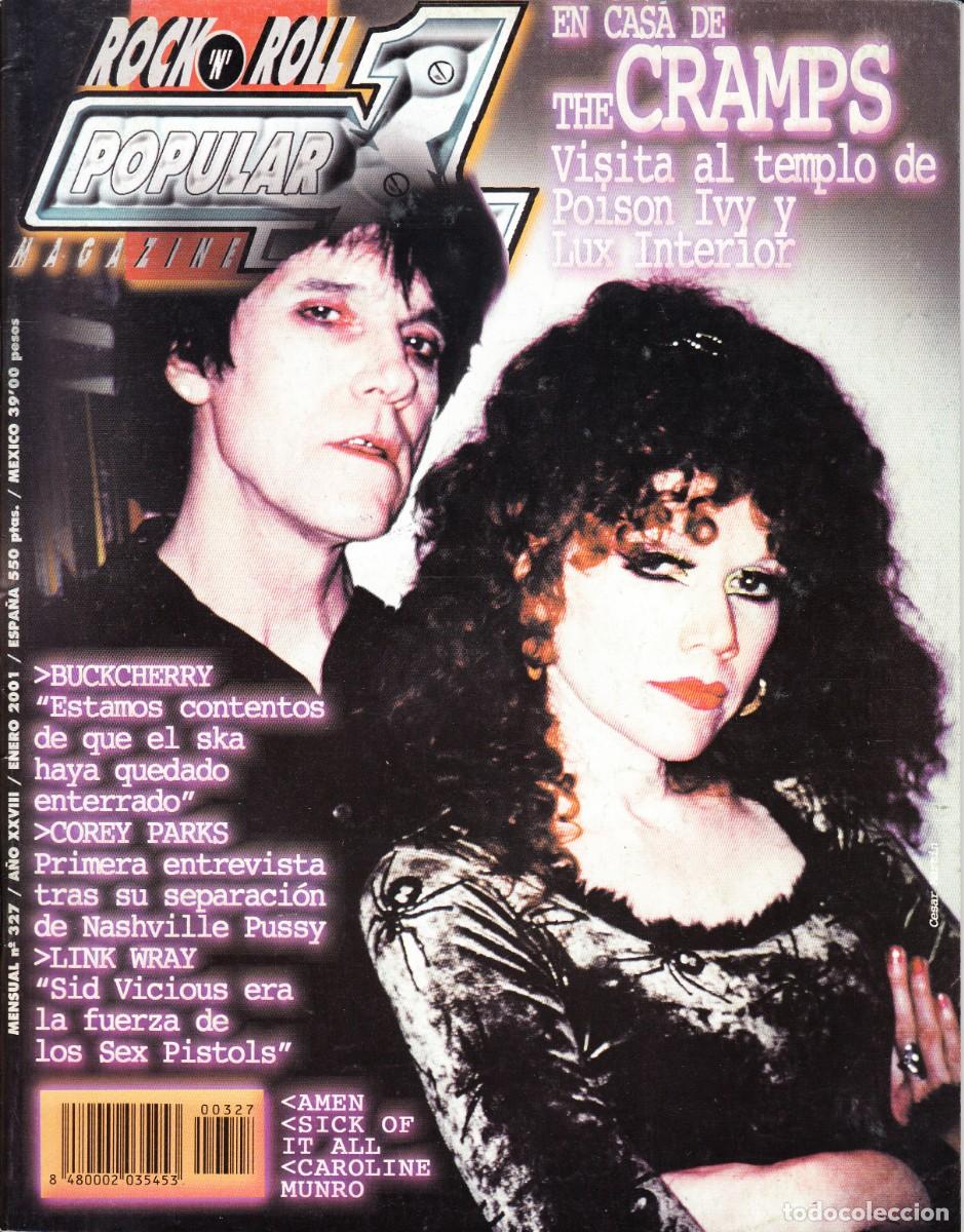Revistas de m&uacute;sica: POPULAR 1. NRO. 327. THE CRAMPS, BUCKCHERRY, COREY PARKS, LINK WRAY