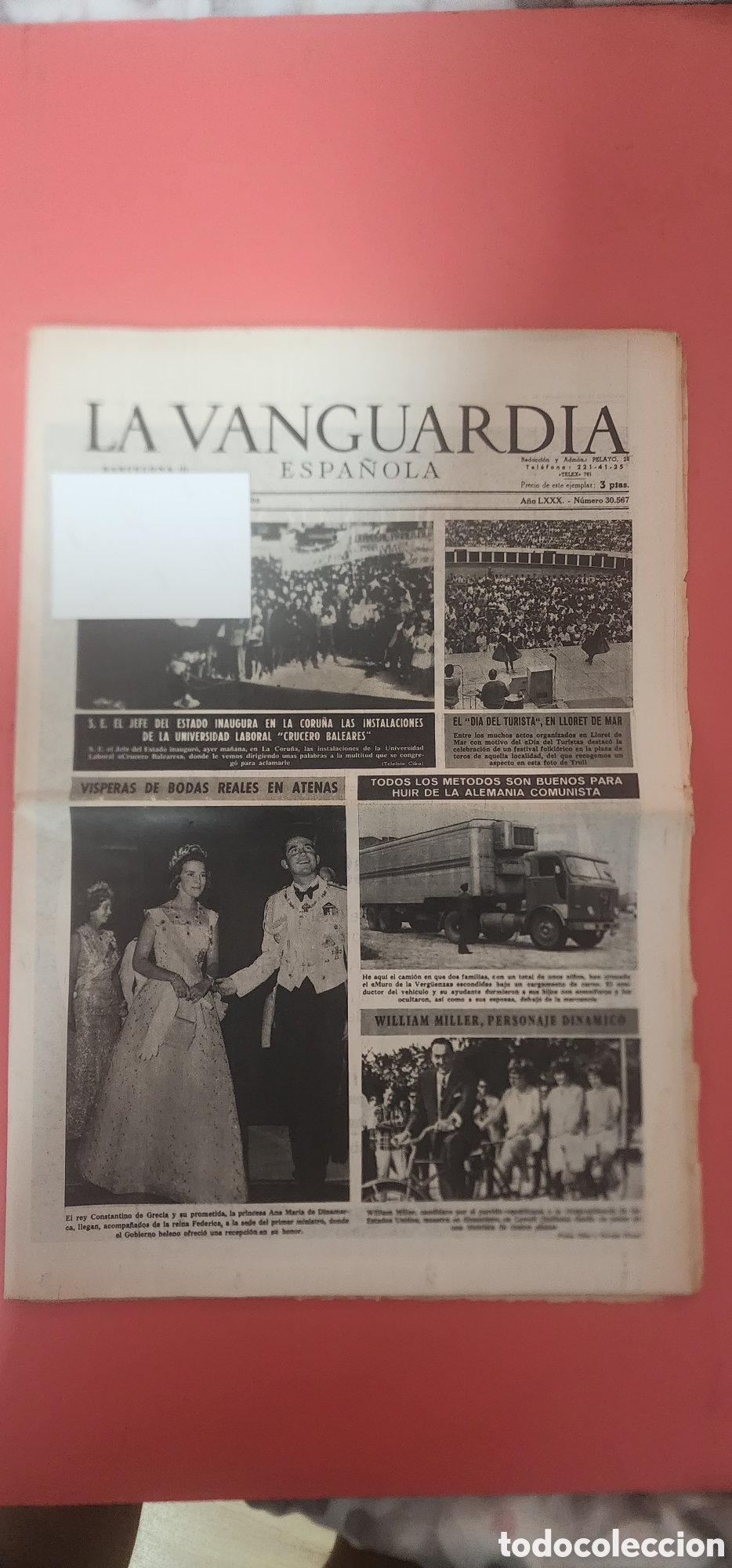 Revistas de m&uacute;sica: The Beatles: La Vanguardia de Barcelona 1964 1er film anuncio cine- Que noche la de aquel d&iacute;a-!!