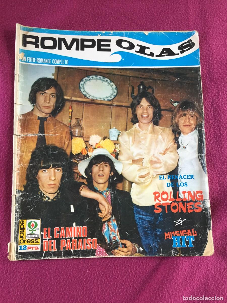 Revistas de m&uacute;sica: REVISTA ROMPEOLAS 1968 - RENACER DE LOS ROLLING STONES - JIMMY HENDRIX EN ROMA