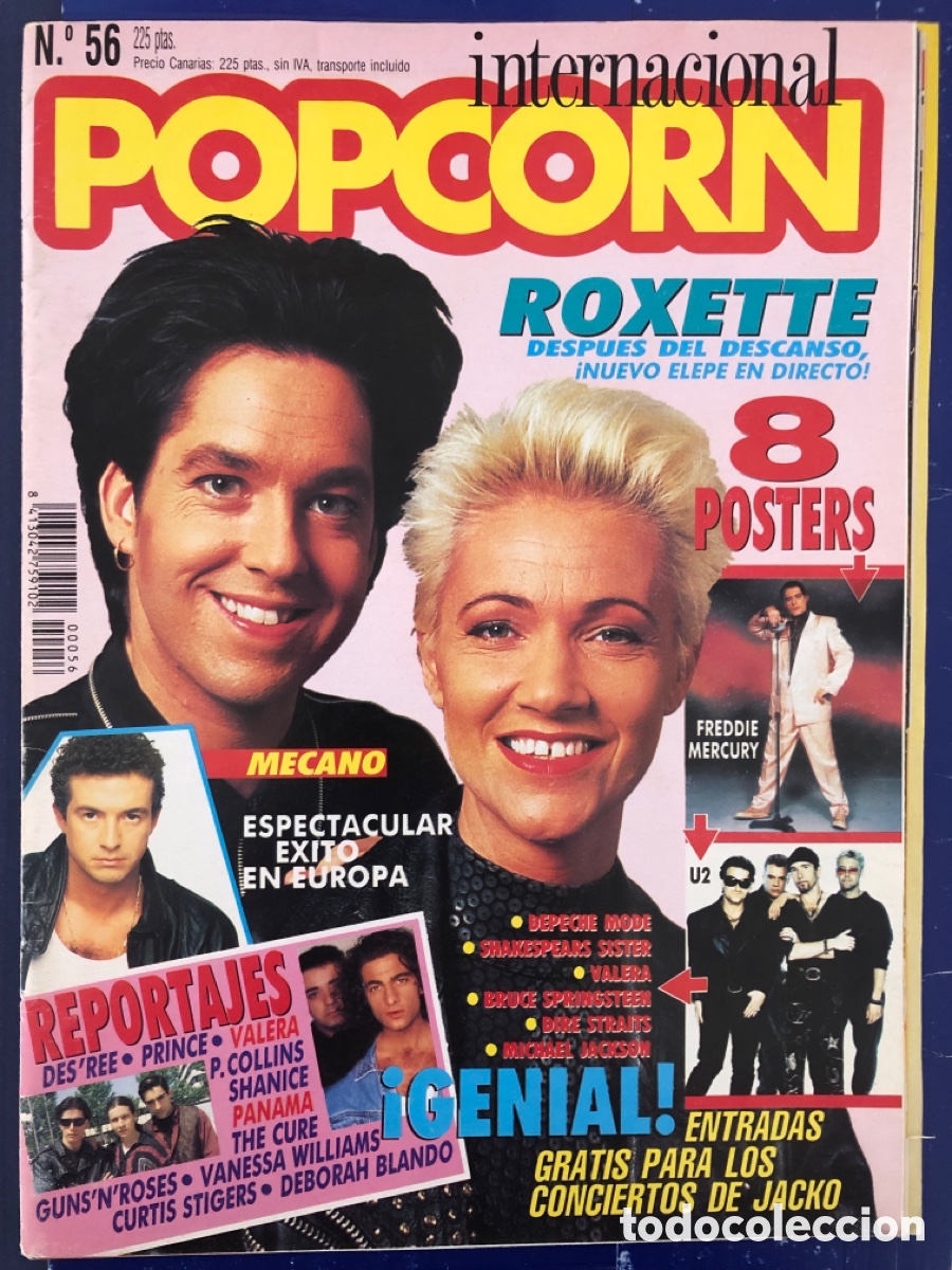 Revistas de m&uacute;sica: Hoja revista Roxette