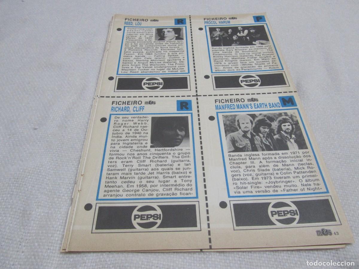 Revistas de m&uacute;sica: LOU REED,PROCOL HARUM,CLIFF RICHARD,MANFRED MANN&acute;S EARTH BAND