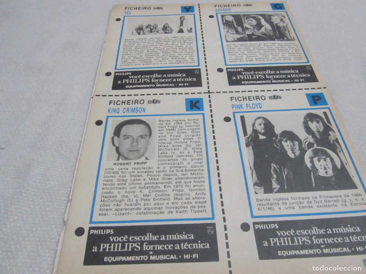 Revistas de m&uacute;sica: YES,GENESIS,KING CRIMSON,PINK FLOYD