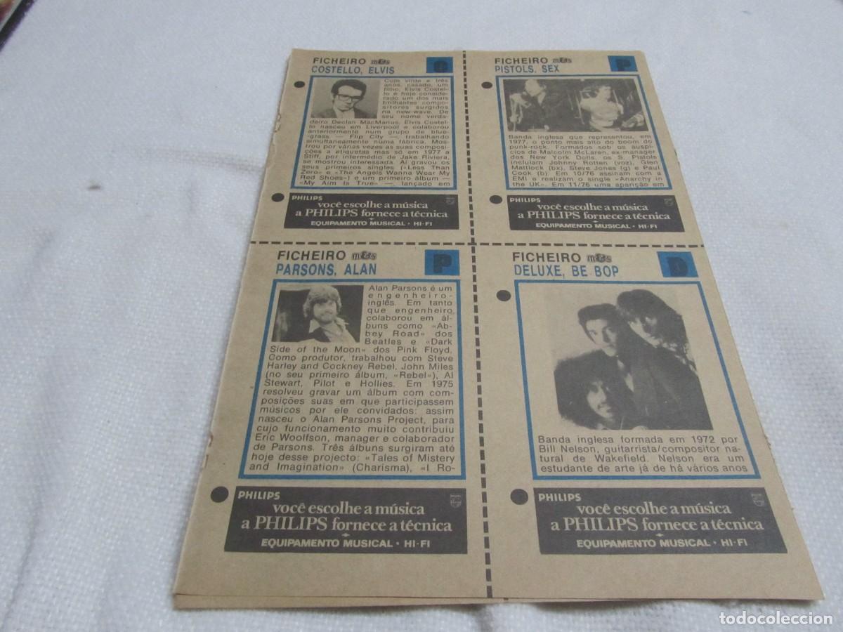 Revistas de m&uacute;sica: ELVIS COSTELLO,SEX PISTOLS,ALAN PARSONS, BE BOP DELUXE