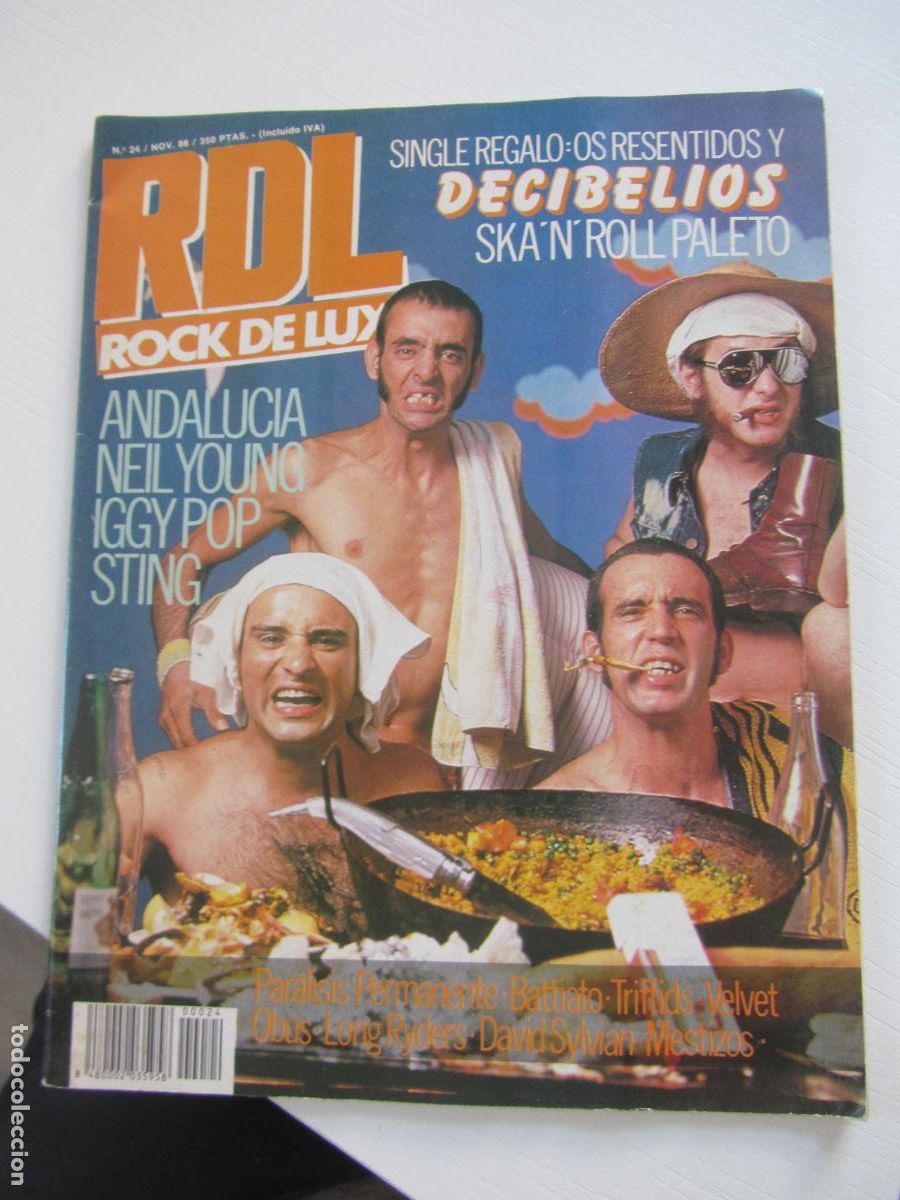 Revistas de m&uacute;sica: REVISTA ROCK M&Uacute;SICAL MAGAZINE SIN DISCO ROCK DE LUX N&deg; 24 A&Ntilde;O 1986 ARX173