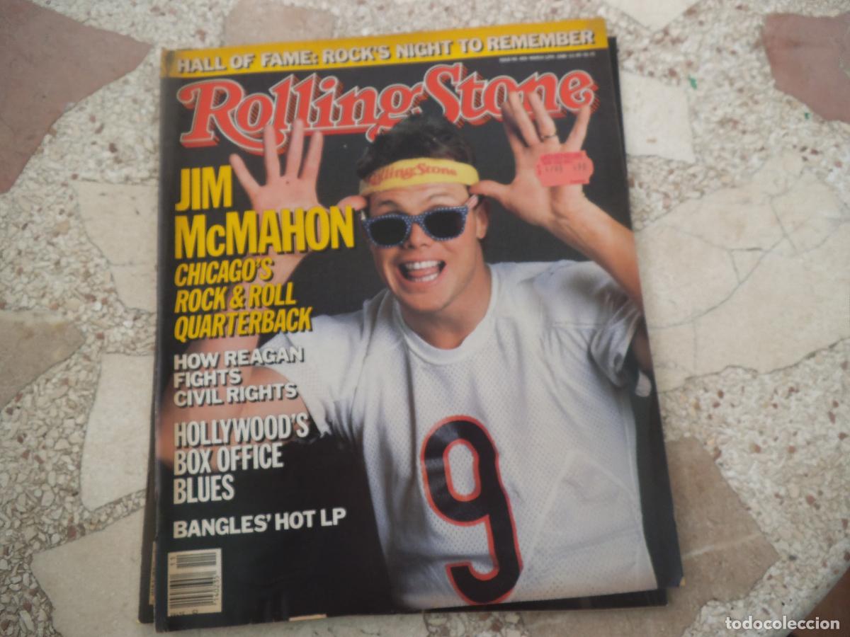 Revistas de m&uacute;sica: rolling stone n&ordm; 469, 1986, jim mcmahon, hollywood's box office blues, bangles,