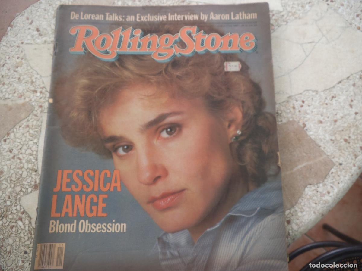 Revistas de m&uacute;sica: rolling stone n&ordm; 391, 1983, jessica lange, de lorean talks, aaron latham