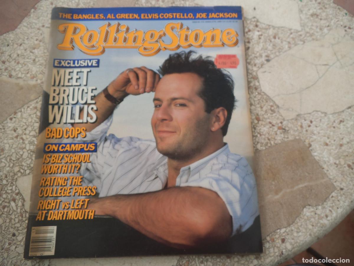 Revistas de m&uacute;sica: rolling stone n&ordm; 470, 1986, bruce willis, the bangles, joe jackson, elvis costelo