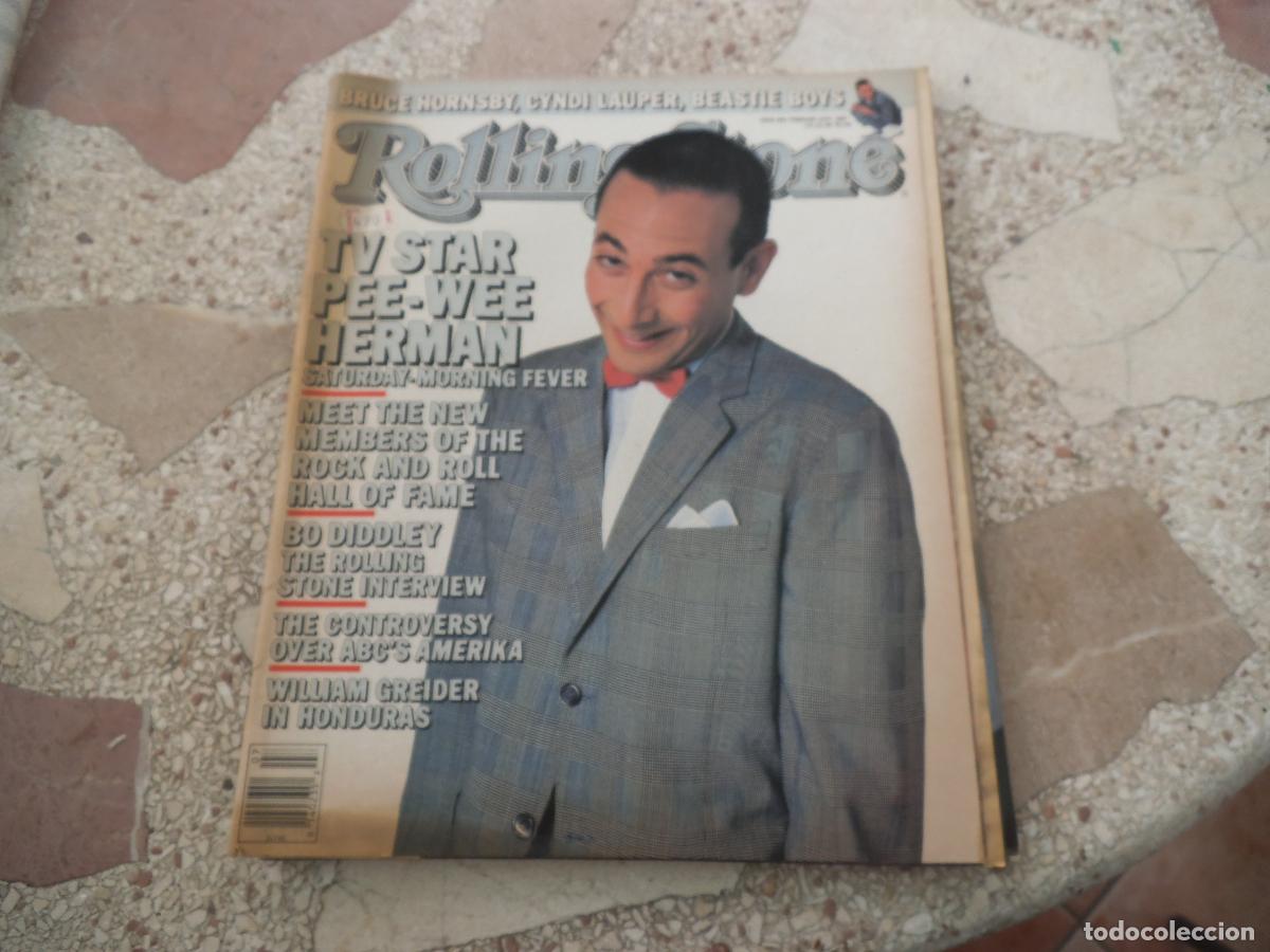Revistas de m&uacute;sica: rolling stone n&ordm; 493, 1987, bruce hornsby, cyndi lauper, beastie boys, william greider