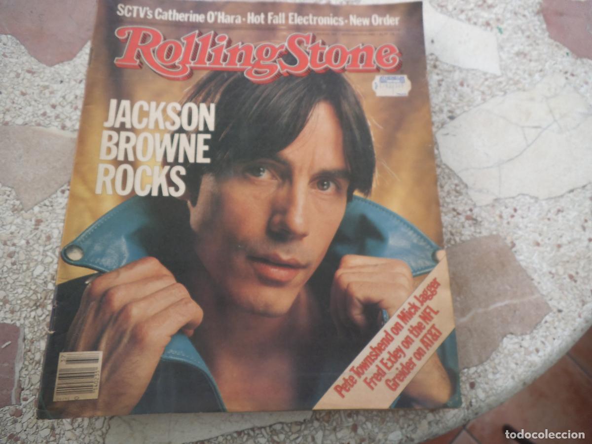 Revistas de m&uacute;sica: rolling stone n&ordm; 404, 1983, jackson browne, catherine o'hara, new order, hot fall electronics,