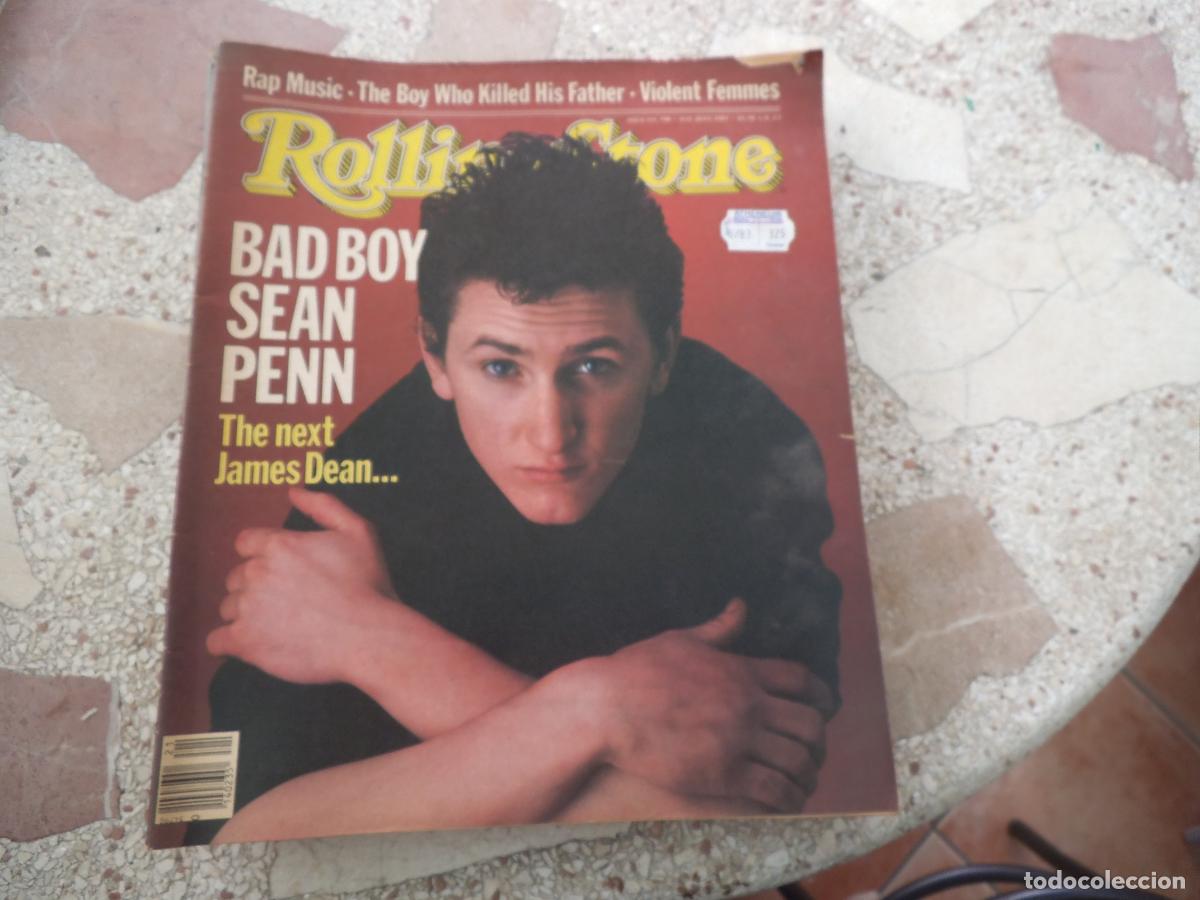 Revistas de m&uacute;sica: rolling stone n&ordm; 396, 1983,sean penn, rap music, violent femmes, the boy who killed his father