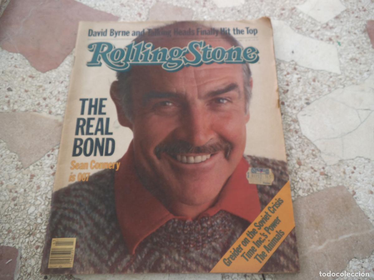 Revistas de m&uacute;sica: rolling stone n&ordm; 407, 1983, sean connery, david byrne, talking heads, familly hit top, the animals