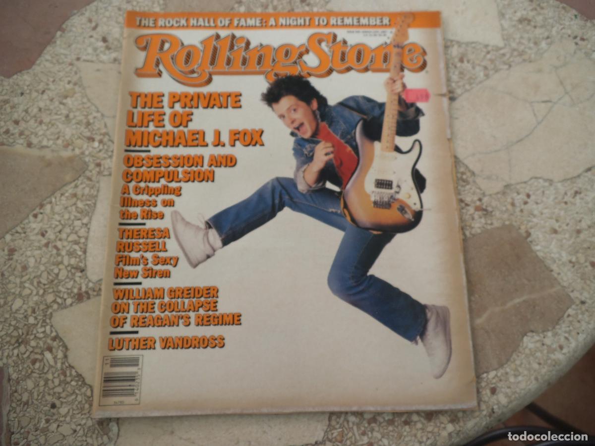 Revistas de m&uacute;sica: rolling stone n&ordm; 495, 1987, theresa russell, william greider, michael j.fox, obsession and compulsio
