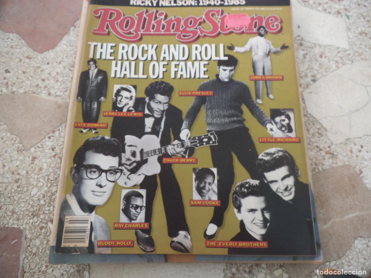 Revistas de m&uacute;sica: rolling stone n&ordm; 467 ,1986, ricky nelson 1940-1985,the rock and roll hall of fame