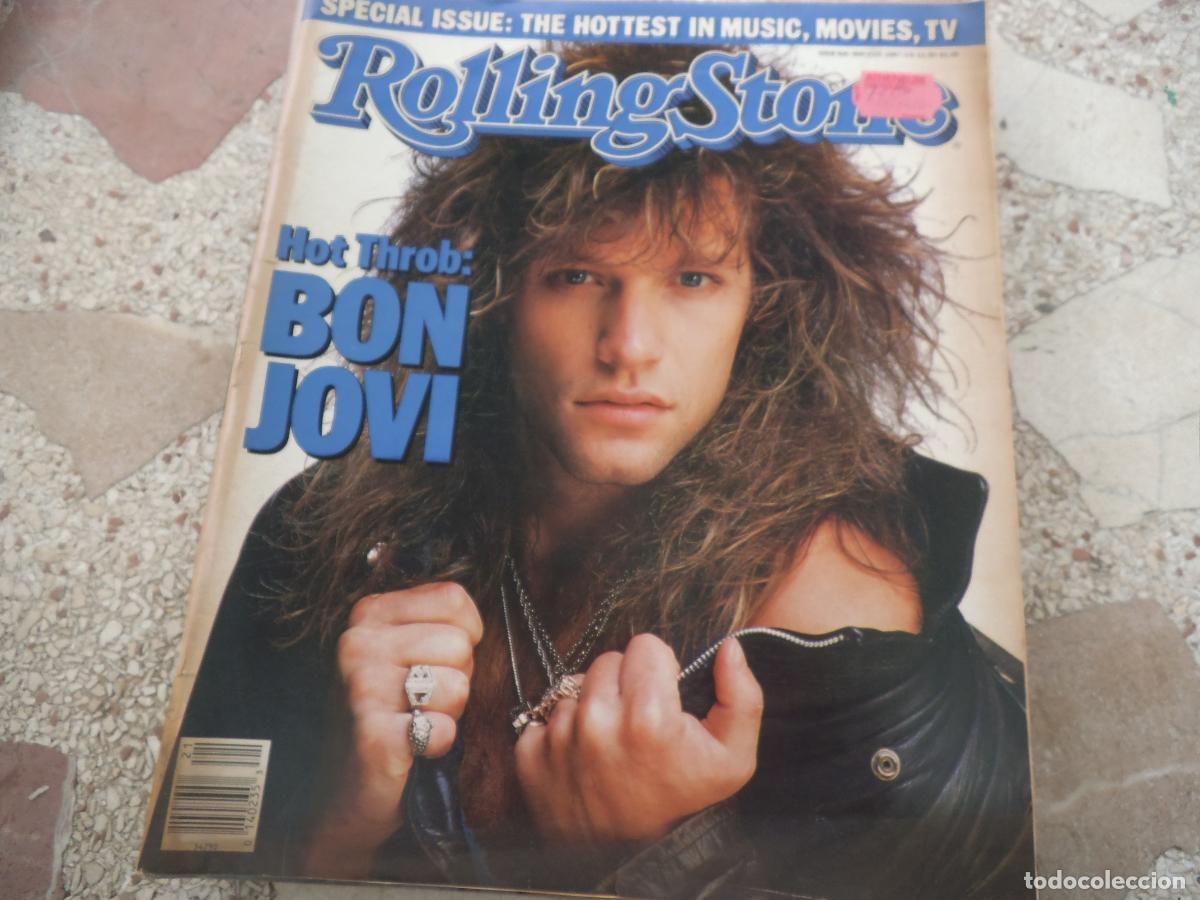 Revistas de m&uacute;sica: rolling stone n&ordm; 500 ,1987, bon jovy, special issue: the hottest in music, movies, tv