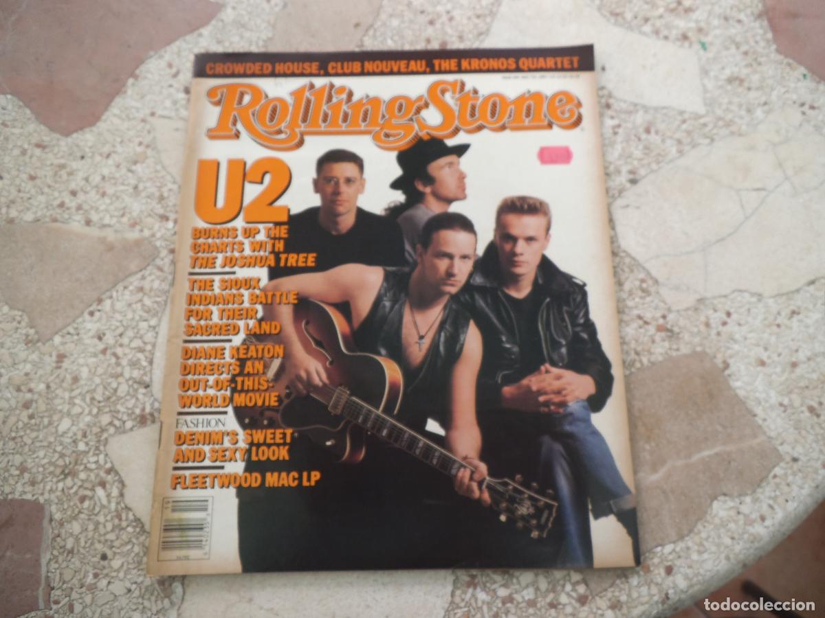 Revistas de m&uacute;sica: rolling stone n&ordm; 499 ,1987, u2, crowded house, fleetwood mac, the kronos quartet