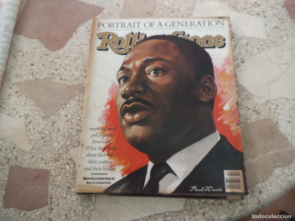 Revistas de m&uacute;sica: rolling stone n&ordm; 523, 1988, portraitof generation, martin luther kimg,