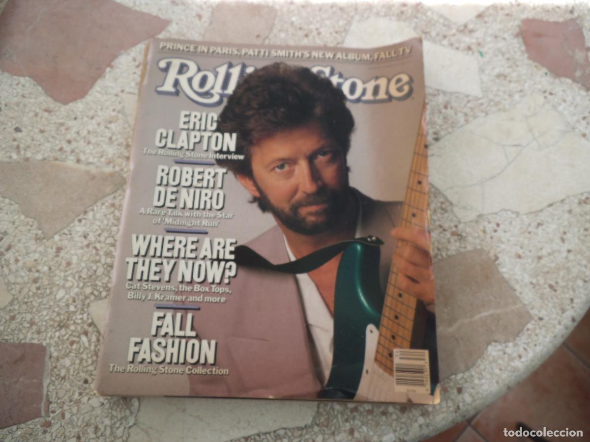 Revistas de m&uacute;sica: rolling stone n&ordm; 533, 1988, eric clapton, prince, patti smith's new album, robert de niro,