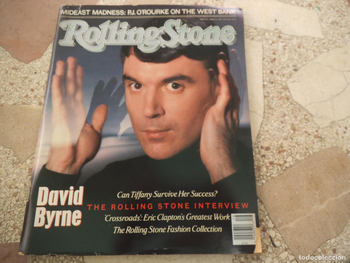 Revistas de m&uacute;sica: rolling stone n&ordm; 524, 1988, david byrne, the rolling stone, eric claptons david lance ,mrs boss