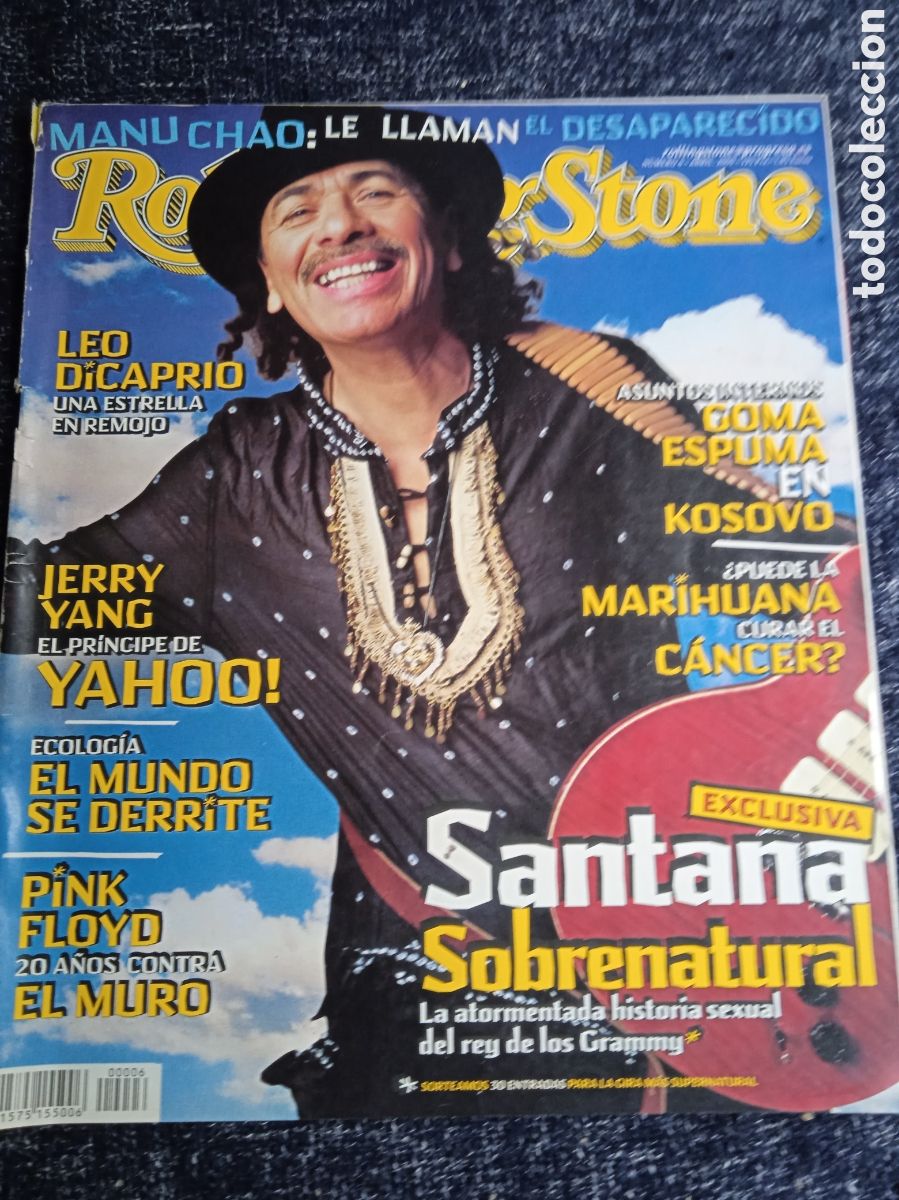 Revistas de m&uacute;sica: ROLLING STONE N&ordm; 6 ABRIL 2000 - CARLOS SANTANA