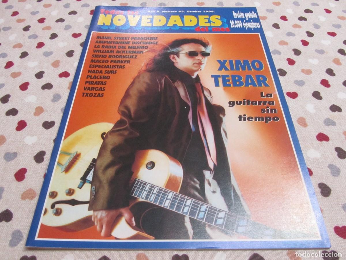 Revistas de m&uacute;sica: XIMO TEBAR,SILVIO RODRIGUEZ,MIKE OLDFIELD,LOS PIRATAS,EXTREMODURO,PLACEBO,VARGAS,WILLIAM ACKERMAN