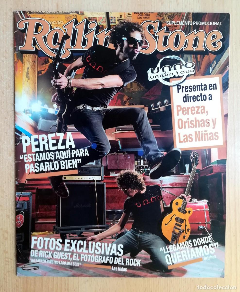 Revistas de m&uacute;sica: Rolling Stone. Suplemento promocional. Unno Urban Tour. Pereza, Orishas y Las Ni&ntilde;as.
